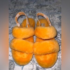 UGG Womens Oh Yeah Orange Slipper